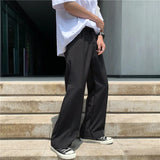 Riolio  Harajuku Style Straight Loose Fit Men's Trousers Casual Wide Leg Pants