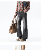 Riolio Wide leg jeans Men 2025 Autumn trend Casual Pantsbell-bottoms unisex washed Jeans Skinny Work Trousers Male Jeans Men Clothing