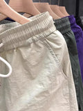 Riolio  Ice Silk Men's orts Summer Spor Casual Beachwear Qui Dry Loose Fit Polyester Fiber Youth Active Sle Faionable Pattern