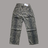 Riolio  Women's Jeans Leopard High Waist Hip Hop Straight Fashion Pants Streetwear Harajuku Y2K Style Female Wide Leg Denim Trousers
