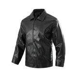 Riolio Men's Retro Leather Jacket Hip Hop European and American Street Motorcycle Clothing Men's Loose Trendy Brand Leather Jacket