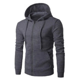 Riolio Autumn Men Sweatshirts Long Sleeve Jacket Hoodie Zipper Closure Jacket Male Hoodies Sweatshirt Slim Fit Male Clothing