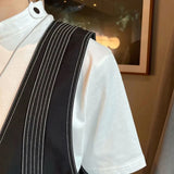 Riolio  Summer New Niche Design Outer Workwear Korean Style High-end Functional Cargo Suit Vest Men's Jacket Trendy Vest Aesthetic Chic