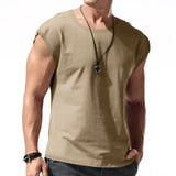 Riolio Men's Wear New Sleeveless T-shirt Men's Summer Leisure Sports Loose fitting Men's Short  vest sir