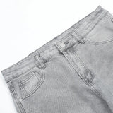 Riolio Skinny Jeans Men Gray Summer High Street Pantalones Hombre Simple Slim Trousers Streetwear Vintage Fit Autumn Y2k Denim Pants