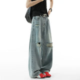 Riolio  Ripped Jeans Men 2025 Autumn New Baggy Distressed Denim Pants Loose Drop Street Style Fall Fashion High Quality