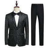 Riolio  Wedding suit men formal dress Fashion trend show host's clothing Evening dress 2piece set High-quality stage performance suit