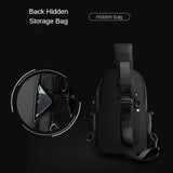 Riolio Male Shoulder Chest Bag for Men Casual Crossbody Bag Men Anti Theft School Summer Outdoor Short Trip Messengers Sling Bag