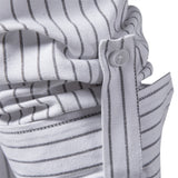 Riolio Solid Color Striped Men's Shirts Single Pocket Stand Collar Long-sleeved Shirts for Men New Spring Social Shirts Men