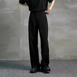 Riolio  Men Straight Pants British Style Casual Pants Autumn Fashion Temperament Elegant Business Commuting Trousers Men'S Clothing