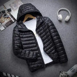 Riolio New Brand Autumn Winter Light Down Jacket Men's Fashion Hooded Short Large Ultra-thin Lightweight Youth Slim Coat Down Jackets