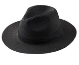 Riolio  New Panama straw hat foldable big head circumference straw z  top  sun protection visor  men's hat