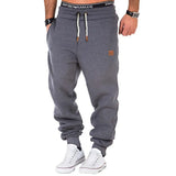 Riolio  New European and American Men's Winter Fleece Training Sports Pants Leggings Men's Sports Fitness Pants Sweatpants