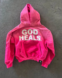 Riolio Vintage Streetwear God heals Painting Printed Hoodies Women Sweatshirt Harajuku New Oversized Street Y2k Tops Men Clothing