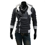 Riolio Casual Man Hoodie Sweatshirt Slim Male Zipper Streetwear Cardigan Hoodies Outerwear Black Sportswear Men Hooded Jacket