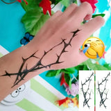 Riolio Waterproof Temporary Tattoo Sticker Black Tree Branch Design Fake Tatto Flash Tatoo Arm Hand Body Art for Women Men