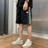 Riolio  Summer Thin Sports Shorts Men's Easy Fashion Straight Bodybuilding Leisure Time All-match Punk Elastic Knee Pants Cargo