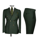 Riolio  Men's Double Breasted Tuxedo Suit Shawl Lapel Slim Fit 2 Piece Blazer & Pants Formal Business Luxury Suits Casual Wedding Groom