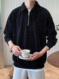 Riolio Sweatshirts Men Autumn New Arrival American Style Vintage Loose Casual Design Solid Outwear All-match Ropa Para Hombre Harajuku