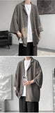 Riolio Ice Silk Shirt Men's High Quality Summer Fashion Brand ins 5-sleeve shirt loose casual masculina camisas hombre