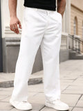 Riolio  Mens Casual Wide Leg Loose Fit Pants With Pockets Fall