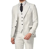 Riolio  Men's Blazer Vest and Pant Set, Notched Lapel, Wedding Banquet, Evening Party, Male Suit, Elegant Tuxedo, 3 Piece