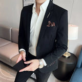 Riolio  S-7XL Blazer Vest Pants High-end Brand Plaid Retro Business Suit Groom Wedding Party Slim Suit Fashion British Style Performance