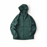 Riolio Waterproof Breathable Elastic Loose Spor Casual Hooded Jaet Coat Men's Autumn Faion Urban Sle Long Sve Regular Fit