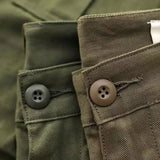 Riolio  Spring Autumn American Vintage Men's Cotton Pants Make Old Loose Logging Cargo Trousers  Multiple Pockets Design Straight Pants