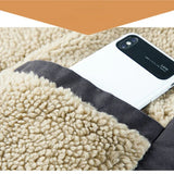 Riolio Men's Winter Jackets Plush Men's Cold Jacket Thickening Motorcycle Jacket Men's Jacket Hooded Parkas Lamb Fur Lining