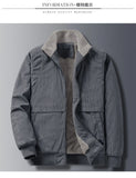 Riolio Men's Classic Winter Jacket Coat Fleece Lined Windproof Outerwear male Casual Sherpa Lined Corduroy Jacket Winter Coat