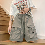 Riolio Mens Summer Cargo Shorts Multi Pocket Casual Outdoor Sports Workwear Lightweight Comfortable Hiking Shorts Trendy Fashion