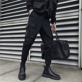 Riolio  Male Trousers Black Slim Autumn Men's Cargo Pants Luxury Luxury Fashion Y2k Cotton Nylon Designer Street Loose Big Size Emo