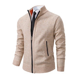 Riolio New fashion men's knitted sweater cardigan Joker comfortable warm casual coat
