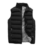 Riolio Men Vest Windproof Vest Men Jacket Sleeveless Vest Winter Jacket Casual Coat Men down Cotton Warm Thicken Waistcoat thick gilet