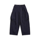 Riolio  Japanese Retro Multi-pocket Overalls for Men Women Trendy Brand Loose Drapey Wide-leg Pants Versatile Long