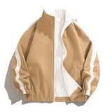 Riolio  Spring Autumn Men's Lightweight Bomber Jackets Fashion Men Reversible Zipper Coats Outdoor Men Stand Collar Windbreaker Jackets