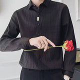 Riolio  Long Sleeve Shirt Trendy and Handsome Men's Top