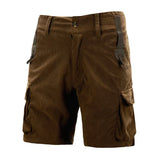 Riolio  Summer Mens Cargo Tactical 100% Cotton Corduroy Short Multi Pocket Shorts Mens Japanese Streetwear Casual Jogger Outdoor Pants