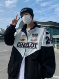 Riolio Retro Racing Jacket Men's High-end Motorcycle Jacket Spring Autumn Ins Fashion Brand Fashion Trend Embroidered Baseball Uniform