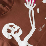 Riolio - Skeleton Patch Hoodie - chill guy 90s fashion mens fashion