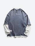 Riolio - Soft Boy Layered Sleeve Sweatshirt - chill guy 90s fashion mens fashion