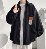 Riolio - Soft Corduroy Casual Shirt - chill guy 90s fashion mens fashion