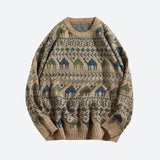 Riolio - Vintage Camel Knitted Sweater - chill guy 90s fashion mens fashion