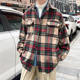 Riolio - Wool Plaid Shirt Jacket - chill guy 90s fashion mens fashion