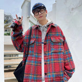 Riolio - Wool Plaid Shirt Jacket - chill guy 90s fashion mens fashion
