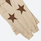 Riolio - Y2K Star Patch Zip-Up Hoodie - chill guy 90s fashion mens fashion