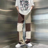 Riolio - Y2K Patchwork Pants - chill guy 90s fashion mens fashion