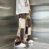 Riolio - Y2K Patchwork Pants - chill guy 90s fashion mens fashion