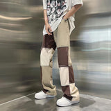 Riolio - Y2K Patchwork Pants - chill guy 90s fashion mens fashion